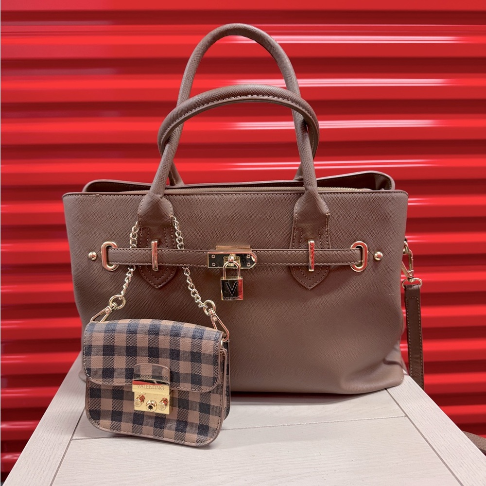 Mario Valentino Large Tote / Hand Bag in Brown